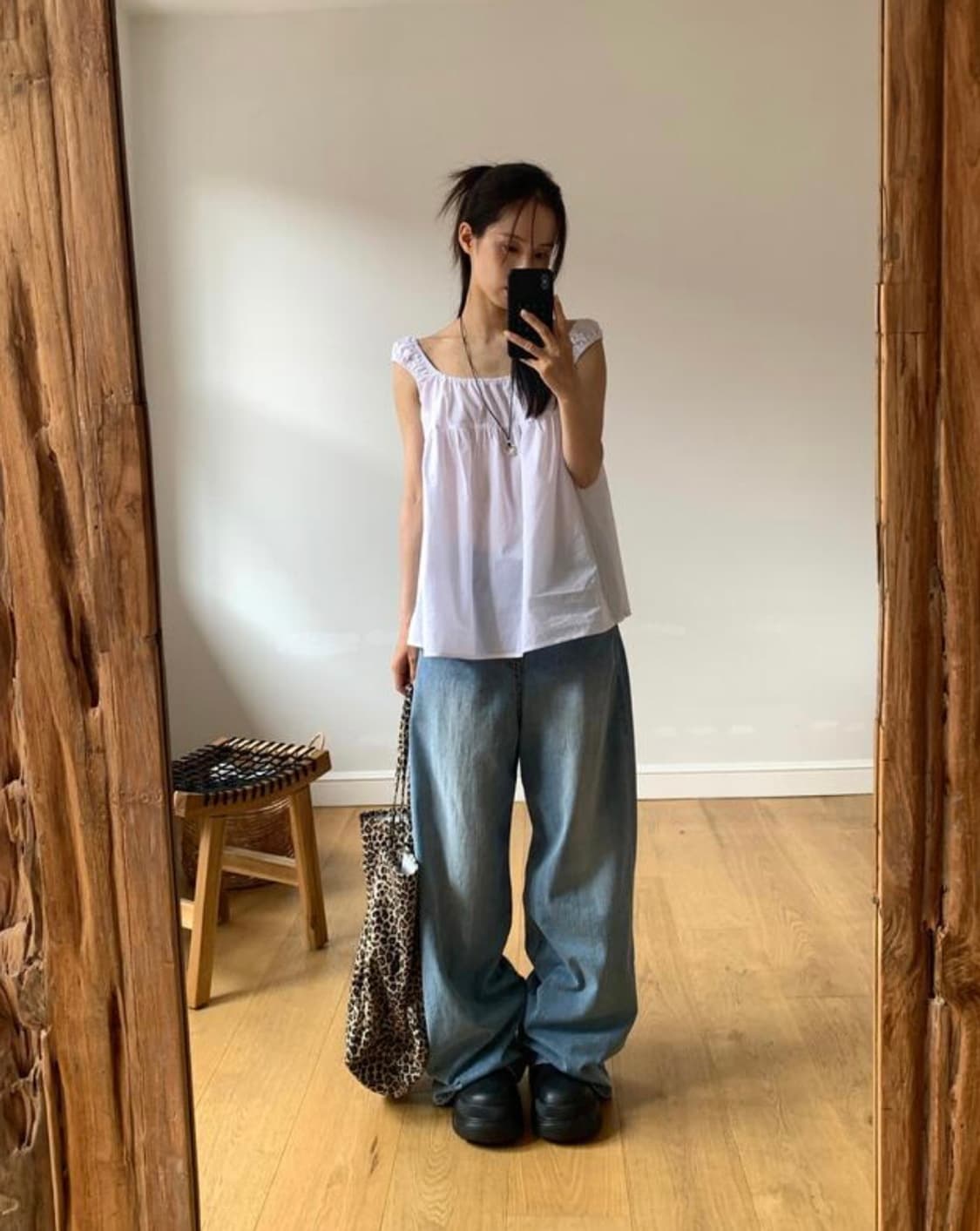 릿킴 레오파드 백 숄더백 상품이미지1