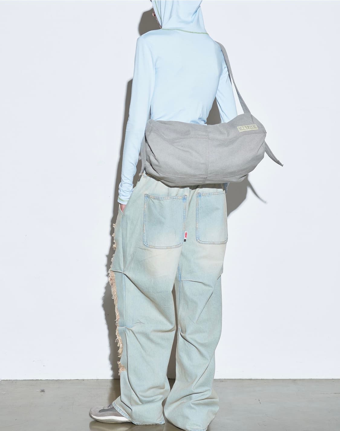 스컬프터  빈티지 캔버스 더플백 Pale Gray 상품이미지3