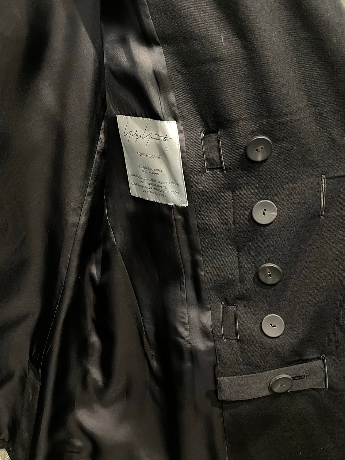 Yohji yamamoto Twill belted pick jacket 상품이미지6