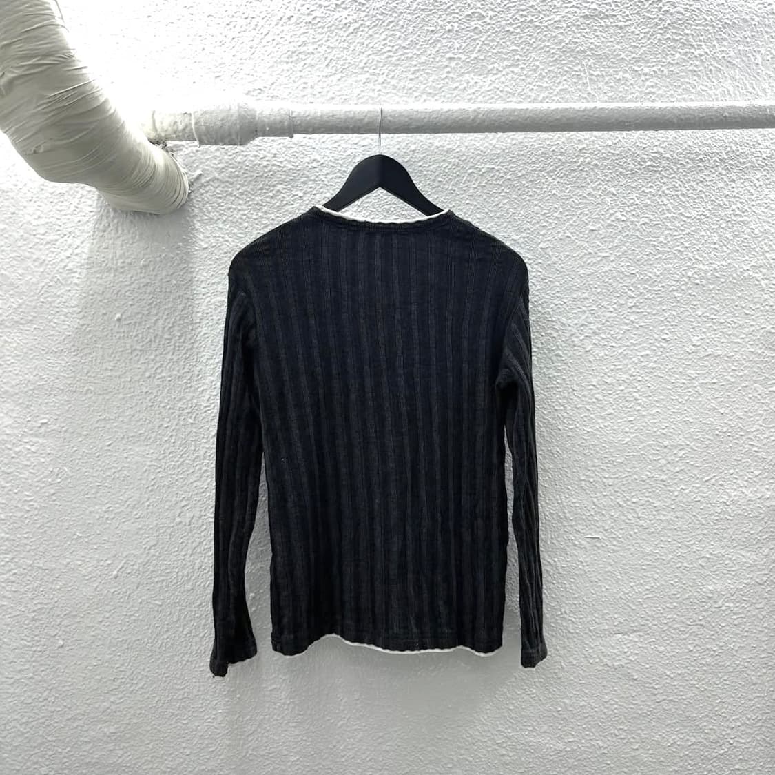 stripe double snap neck longsleeve 상품이미지4