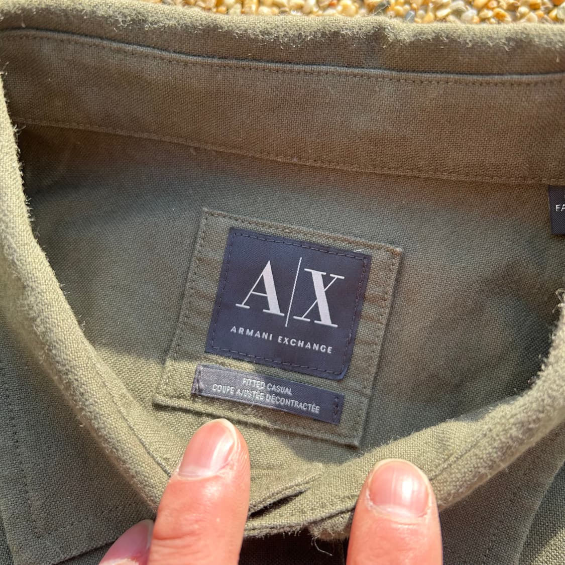 아르마니 익스체인지 올리브 셔츠 상품이미지4