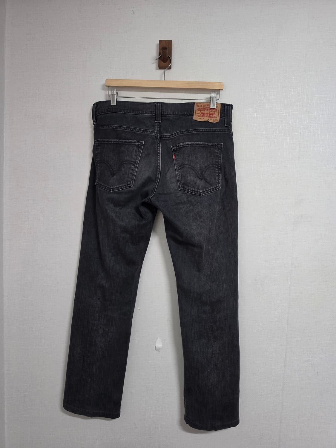 00s 리바이스 511 흑청 데님팬츠 34 상품이미지4