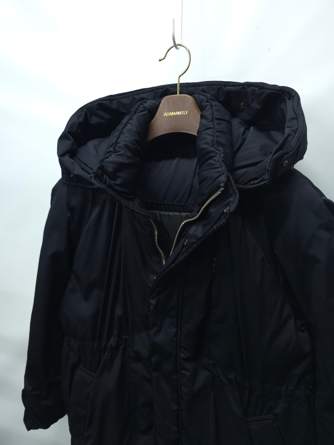 지오송지오 여성 후드 구스다운 롱 패딩 점퍼 (허리 스트링 조절) 상품이미지9