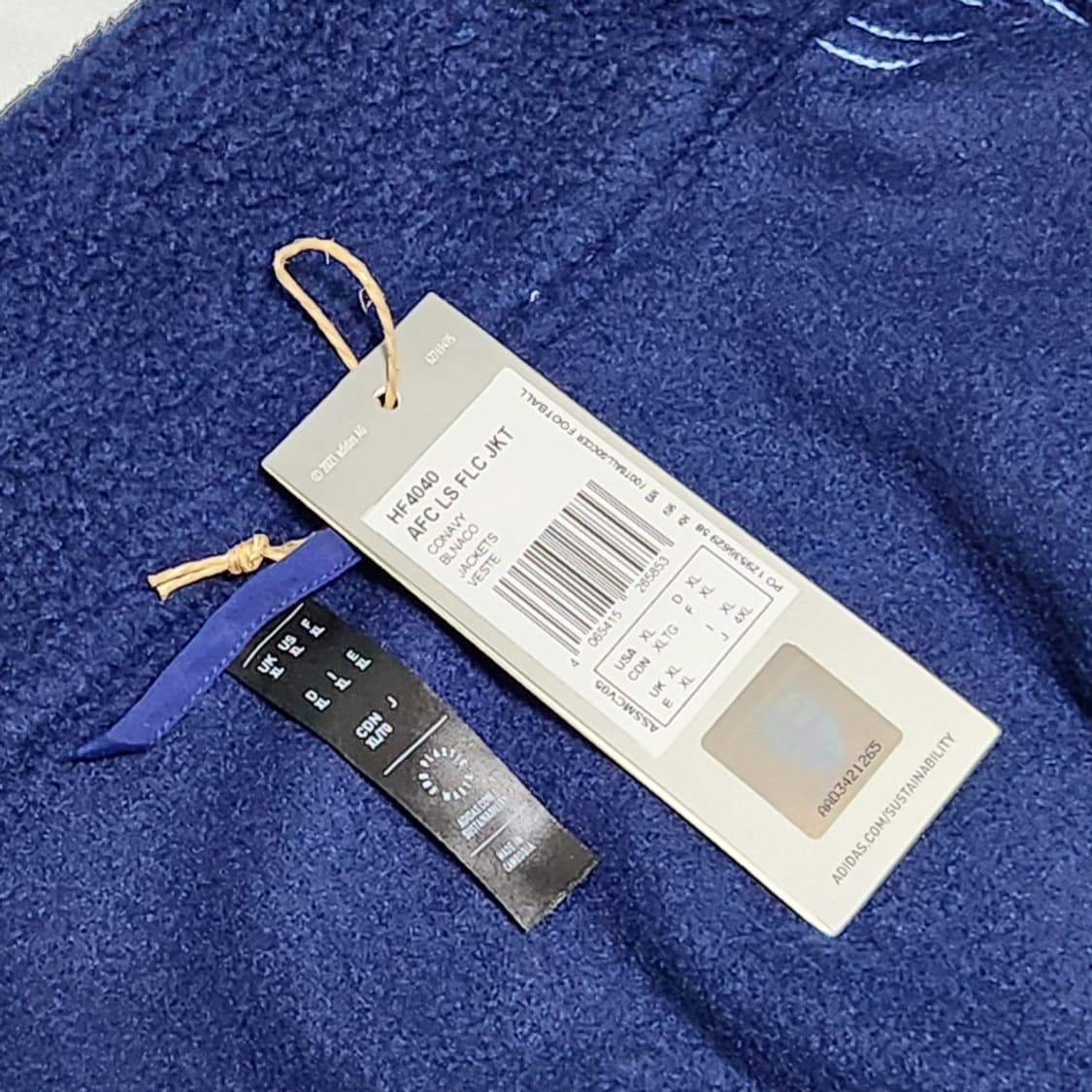 (3XL)아스날 플리스 자켓 아디다스 후리스 축구 아스널 점퍼 뽀글이 상품이미지5