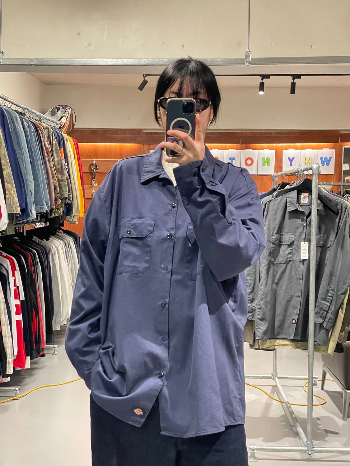 디키즈 워크 셔츠(네이비)   상품이미지2