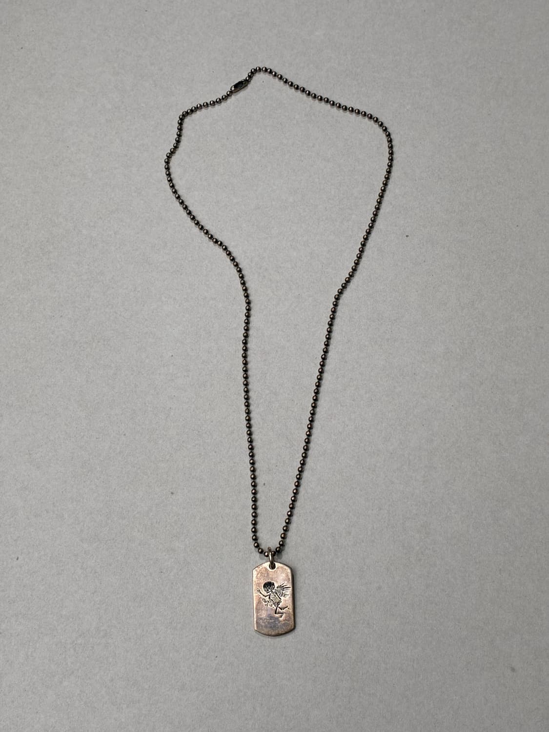 론원스 X 갤러리 디파트먼트 스켈레톤 도그 택 펜던트 목걸이 925실버 상품이미지1