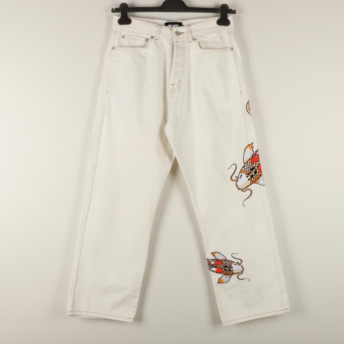 32 / Palace 팔라스 잉어 자수 화이트 팬츠 상품이미지1