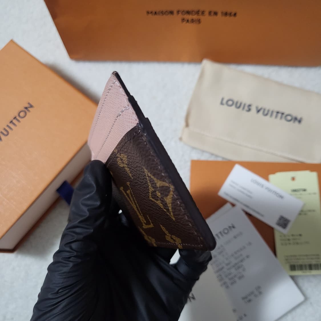 [영수증/풀구성] 루이비통 모노그램 LV 참 카드홀더 카드지갑  상품이미지6