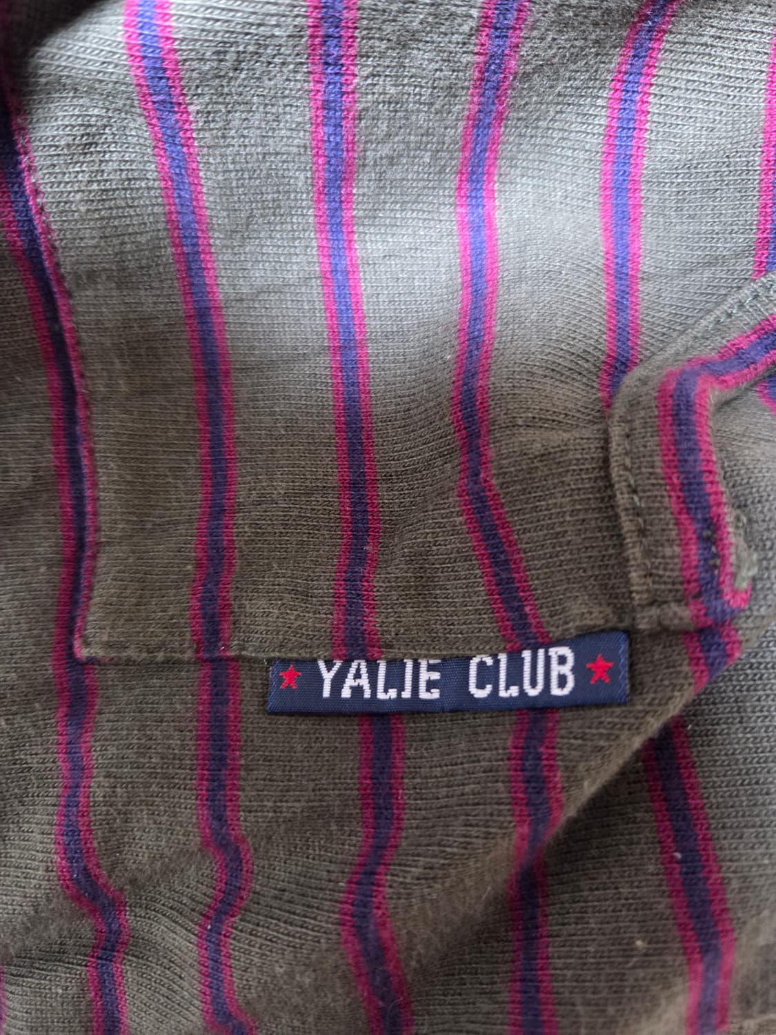 희귀빈티지 90's Yalie Club 말차맛 스트라이프 후드원피스 상품이미지3