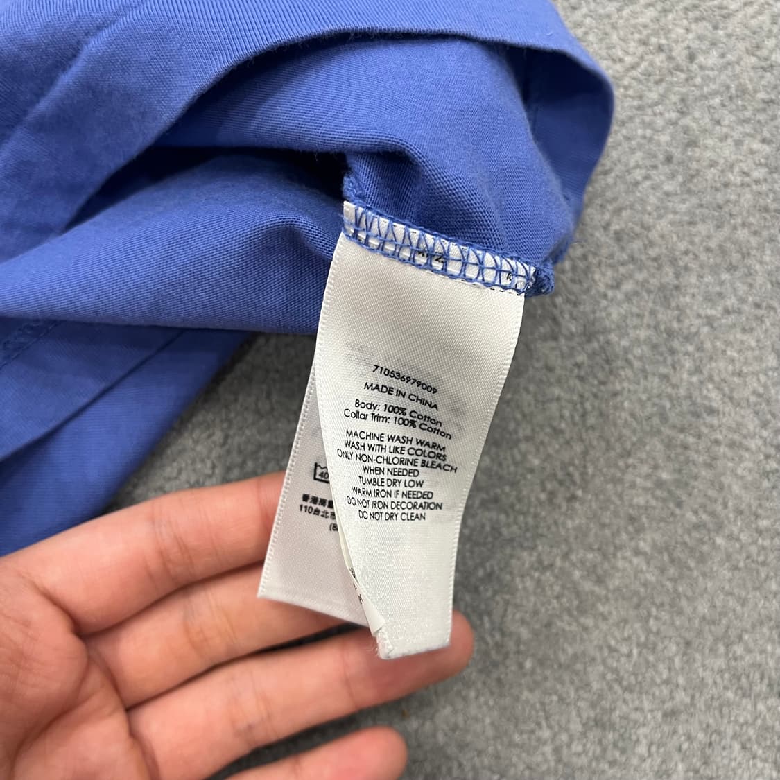 S 폴로 랄프로렌 블루 반팔 티셔츠 상품이미지3