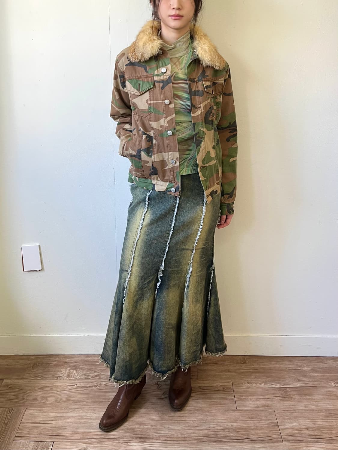 rusty k 밀리터리 퍼 자켓 상품이미지4