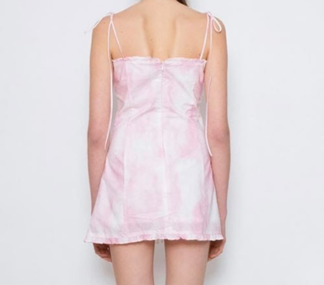 not your rose 타이다이 프릴 미니 원피스 상품이미지4