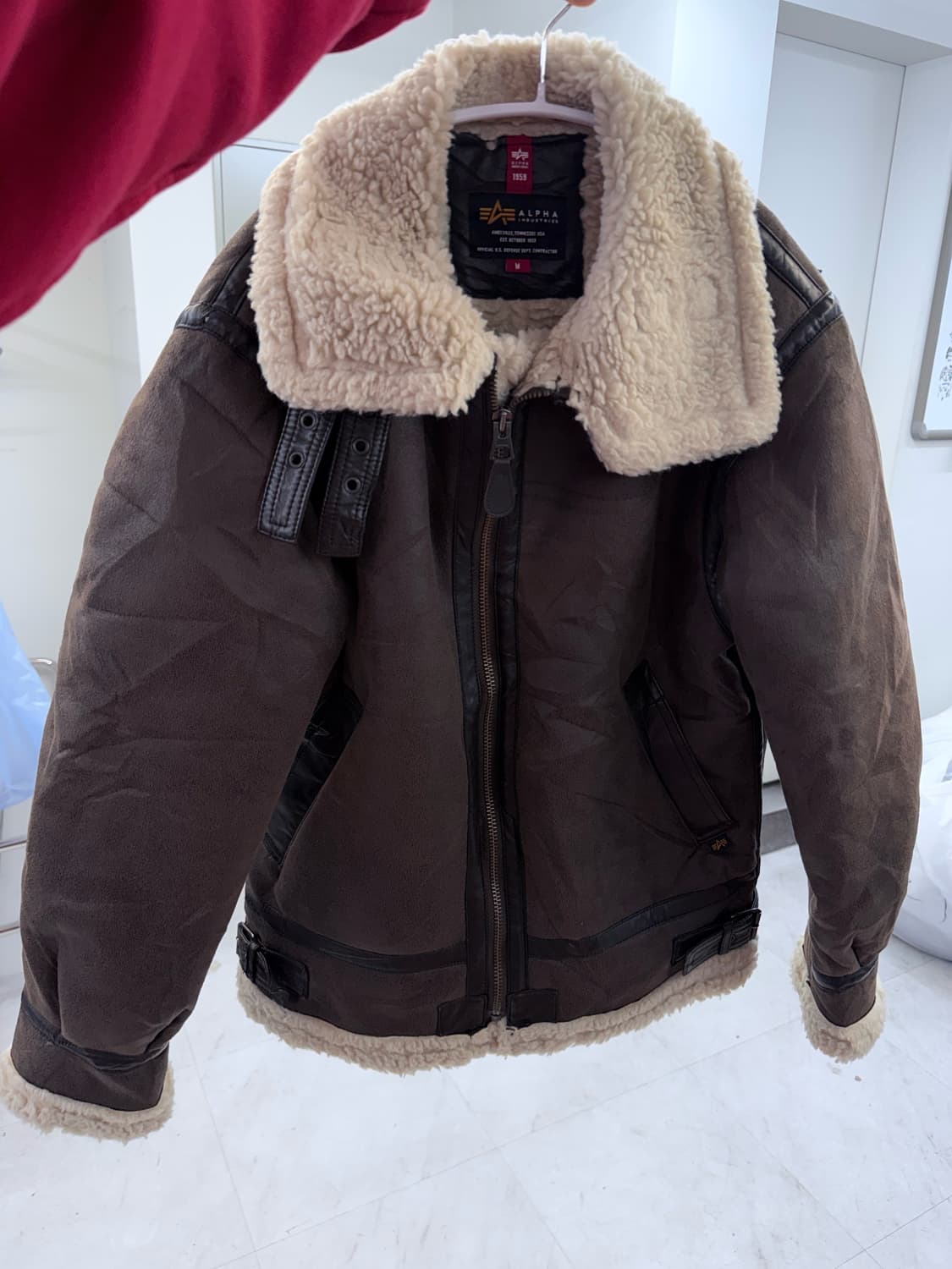 알파인더스트리 무스탕 브라운 M 상품이미지1