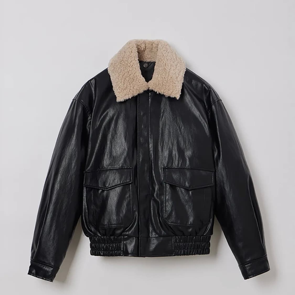 필더스 FIELDERS 퍼 카라 가죽 자켓 상품이미지4