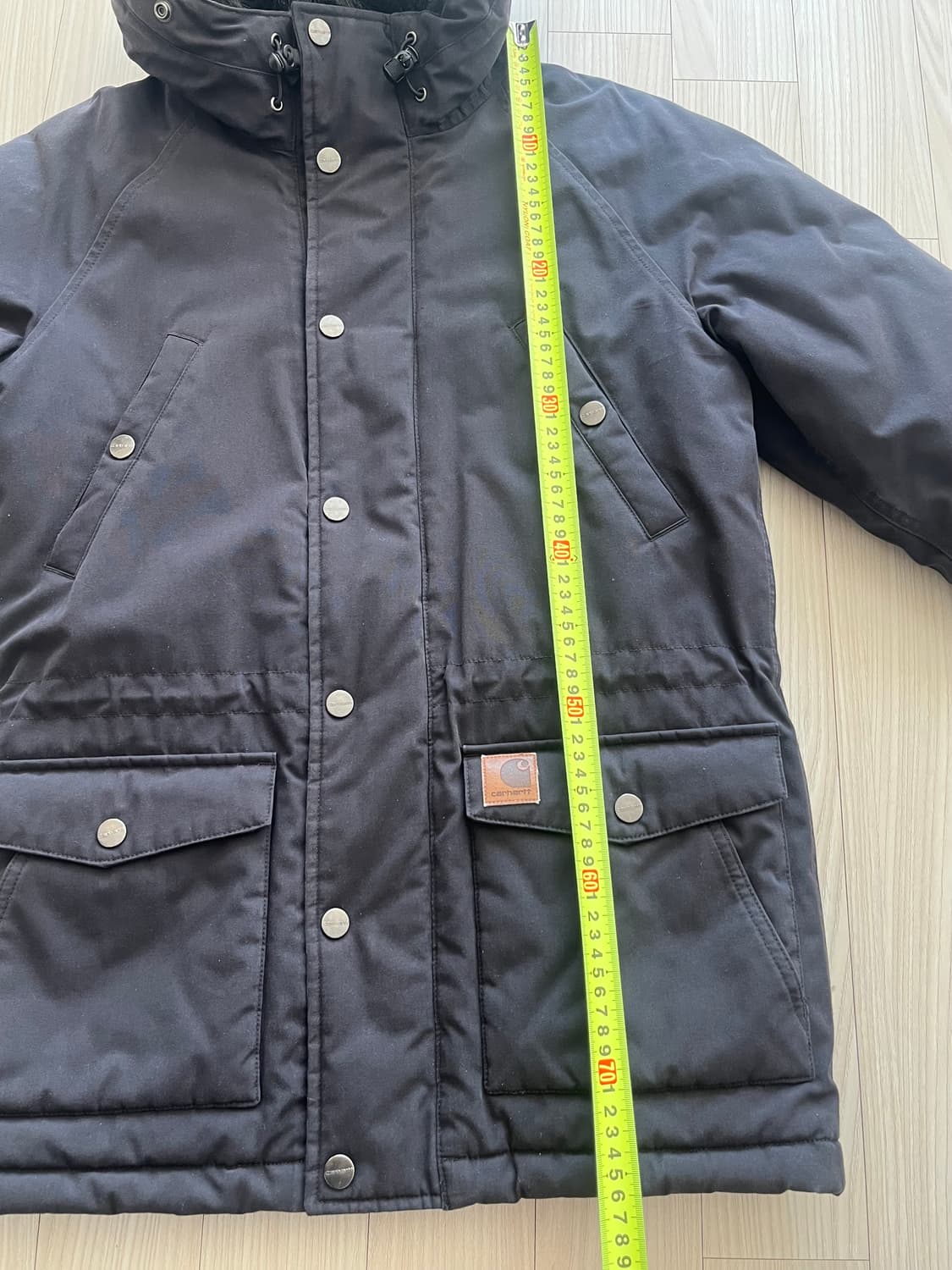 칼하트 블랙 후드 패딩 자켓 상품이미지5