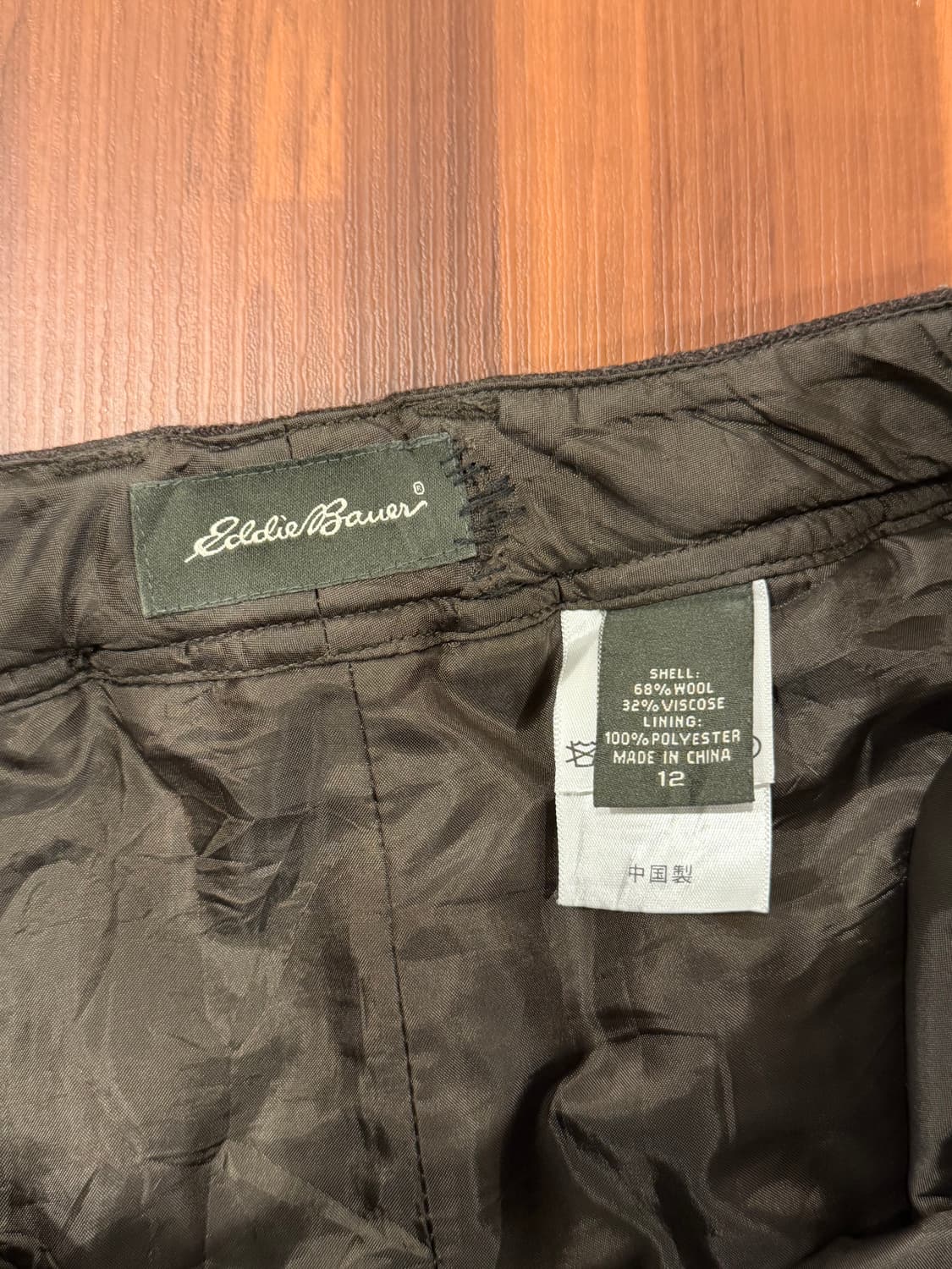 Eddie Bauer 에디바우어 빈티지 카고 울 스커트 (31inch) 상품이미지6
