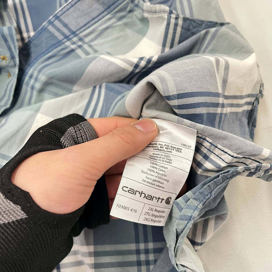 (2XL) 칼하트 반팔 체크 셔츠 상품이미지5