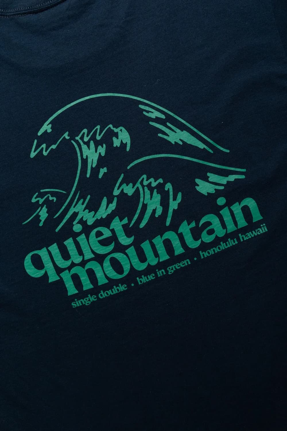 Creek x Quiet Mountain Cafe 한정판 티셔츠 네이비 상품이미지6