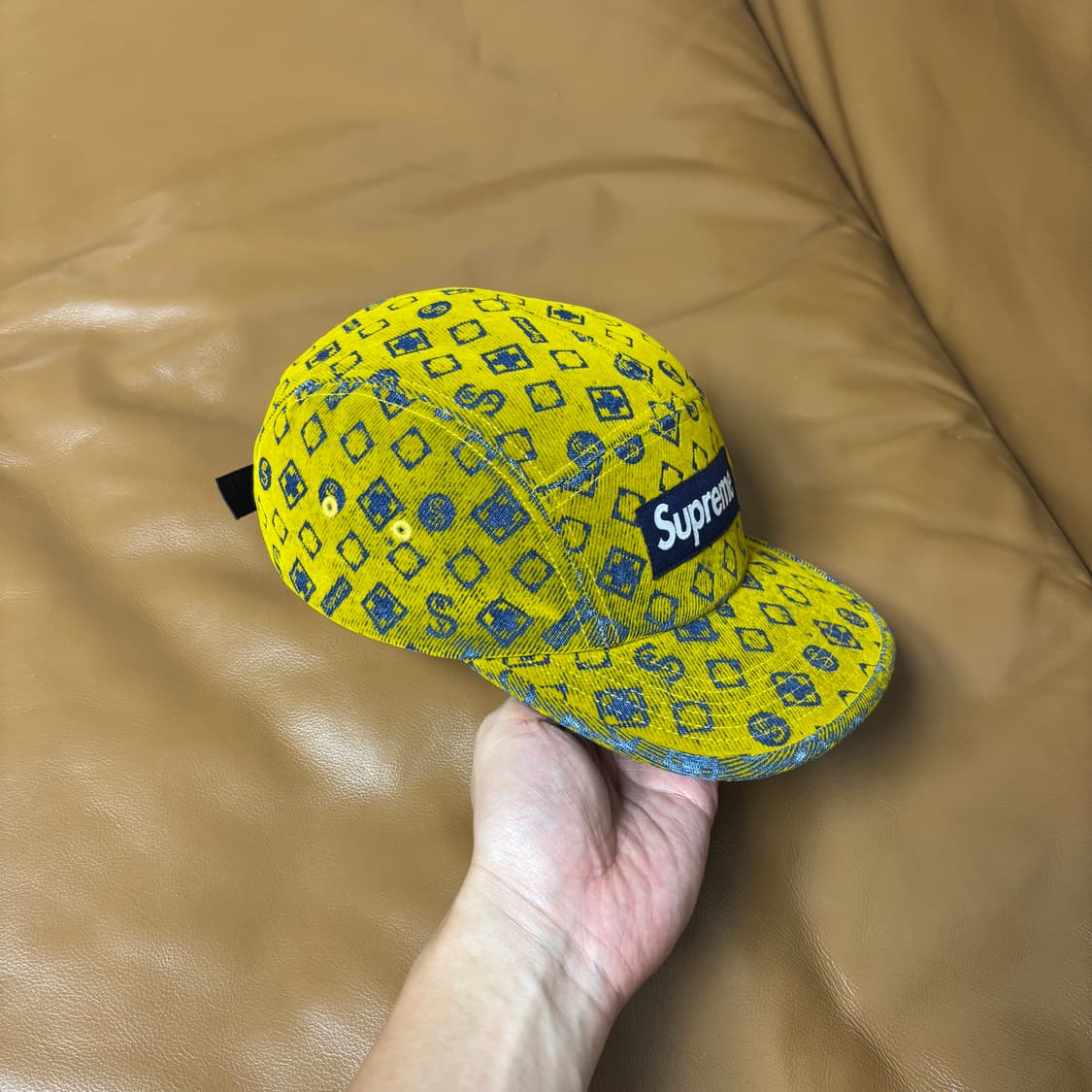 Supreme 슈프림 플록 머스타드 캠프캡 모자 (Mustard) 상품이미지3