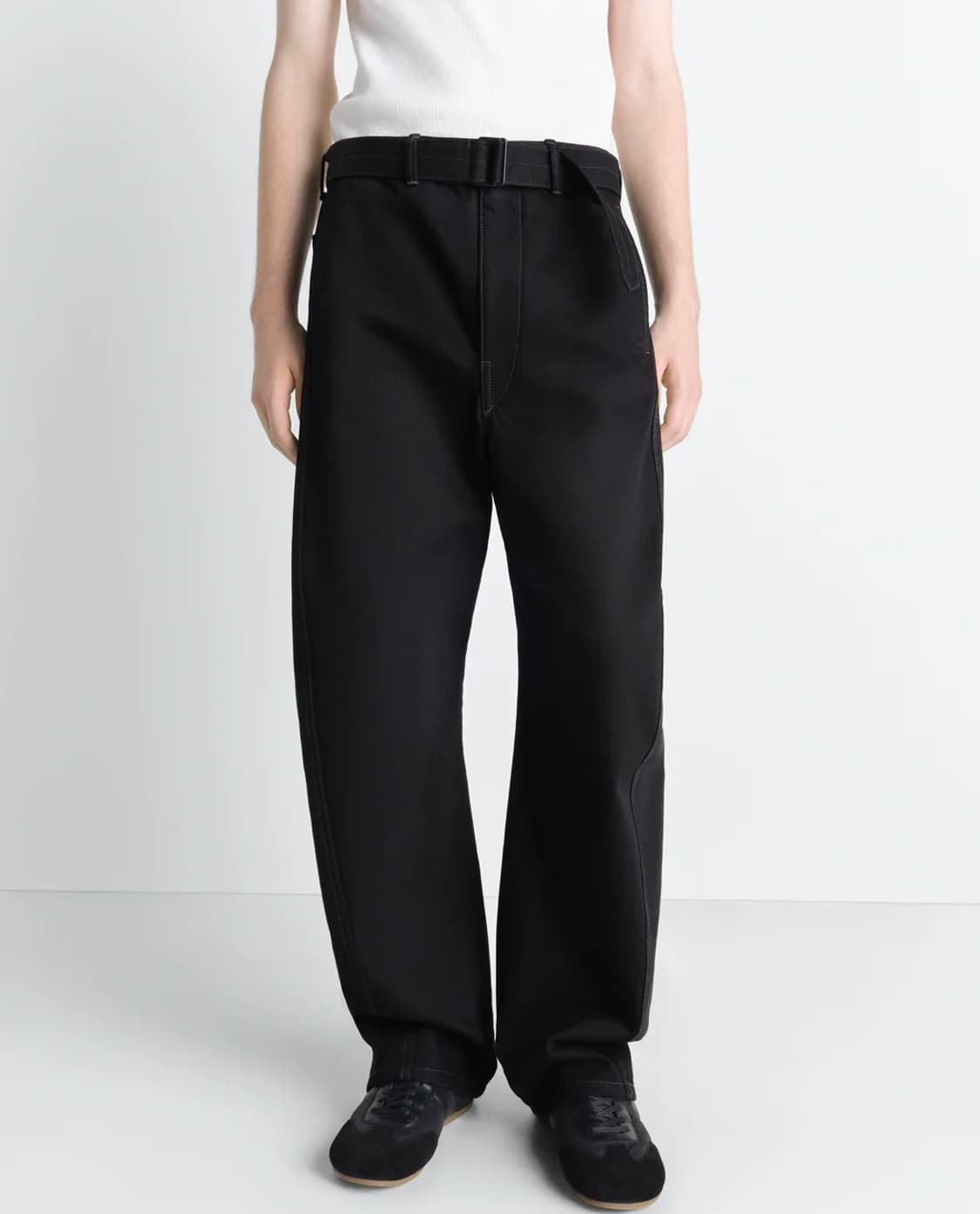 [S,M]르메르 26ss 트위스트 벨티드 팬츠/블랙 데님 상품이미지1