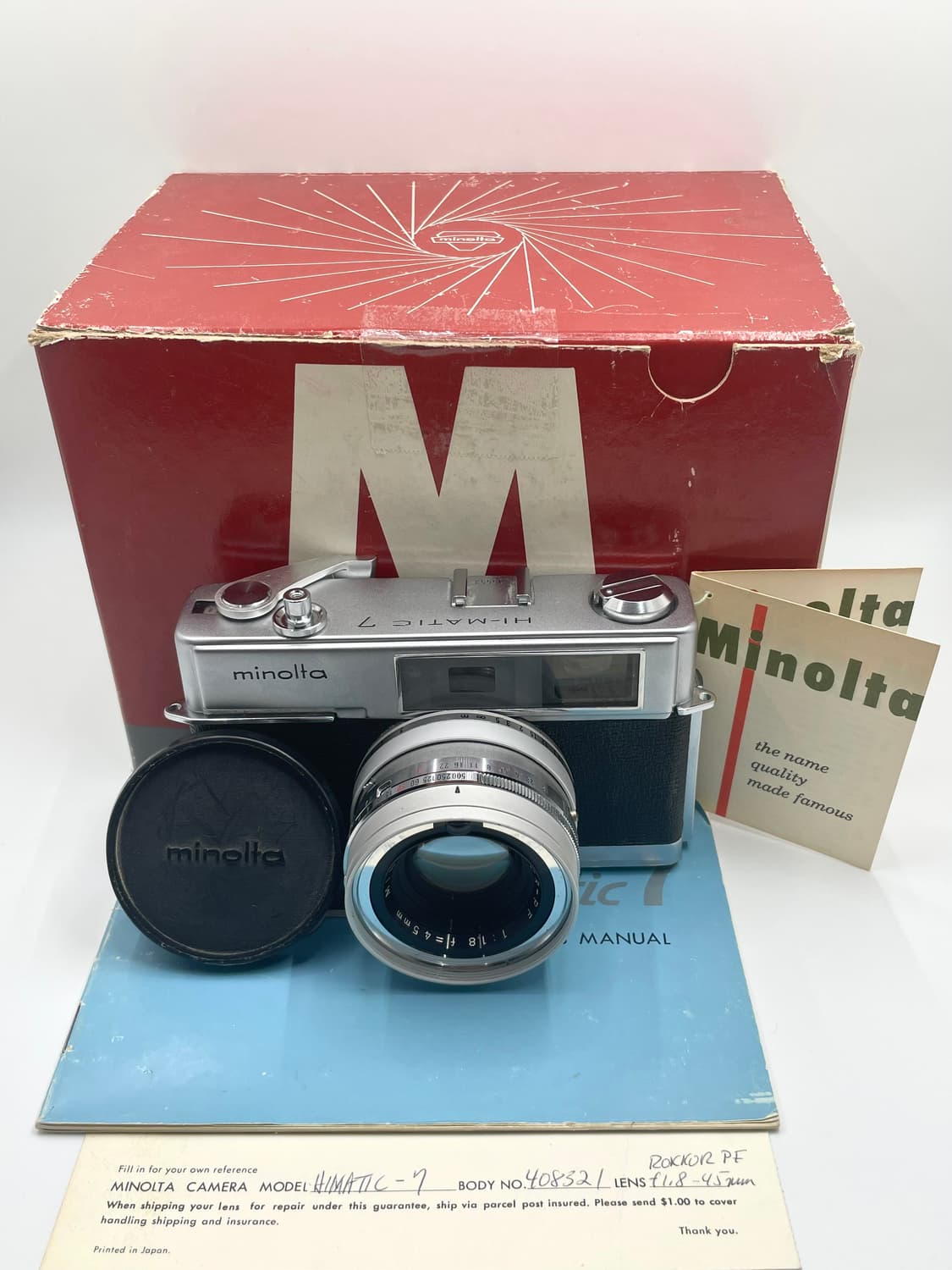 Minolta Hi-Matic 7  상품이미지1