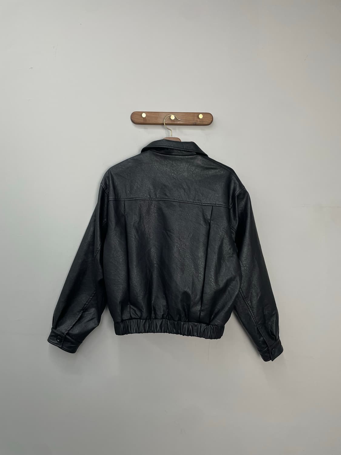 라퍼지스토어 투웨이 블랙 가죽 자켓 H1742 상품이미지4