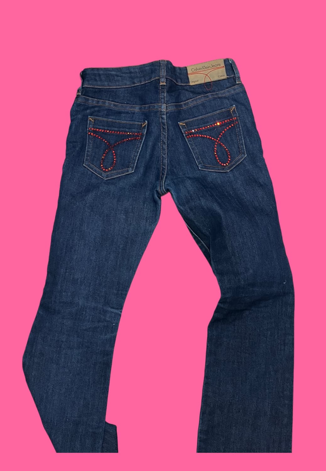 캘빈 클라인 진청 핫픽스 세미 부츠컷 상품이미지1