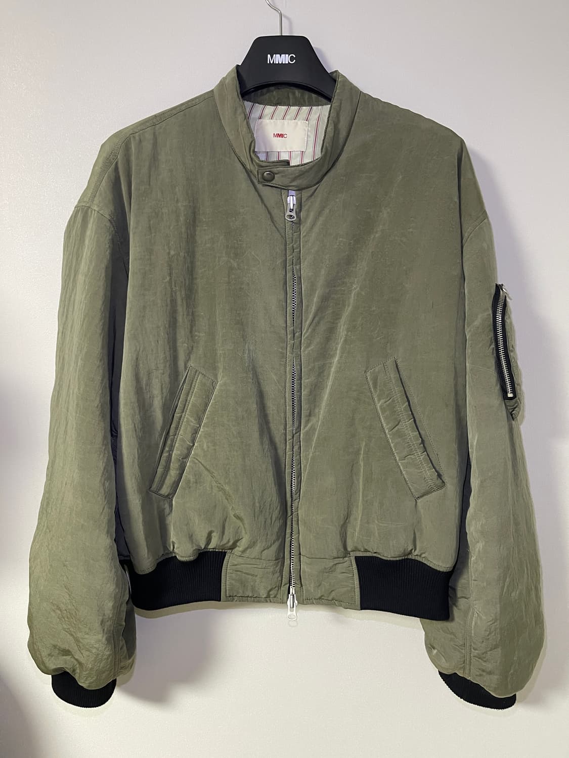 MMIC 스톤왁스 봄버자켓 카키 L 상품이미지2
