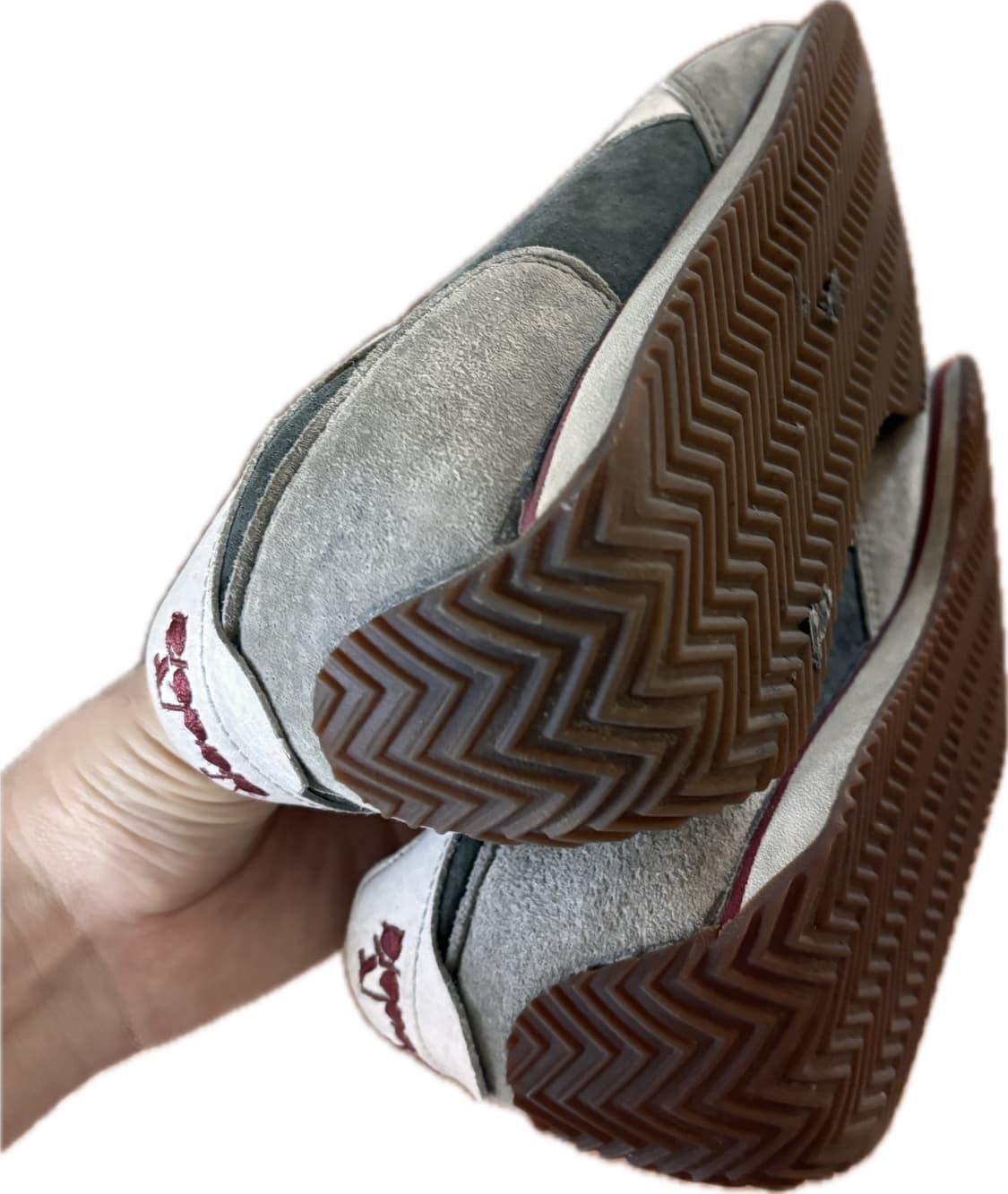 디아도라 워시드 스니커즈 그레이레드 260 상품이미지2