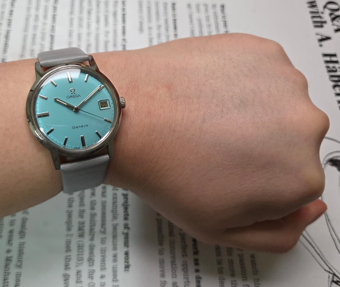 빈티지 오메가 제네브 싱글데이트 민트 600번대 수동 메커니컬 드레스워치 상품이미지7