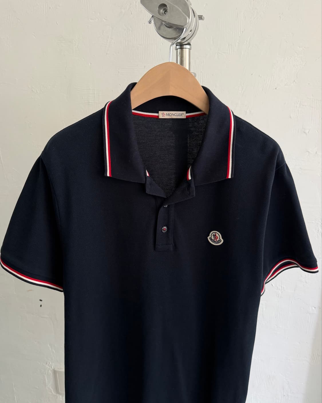 Moncler 몽클레르 로고 네이비 PK 카라티셔츠 상품이미지4