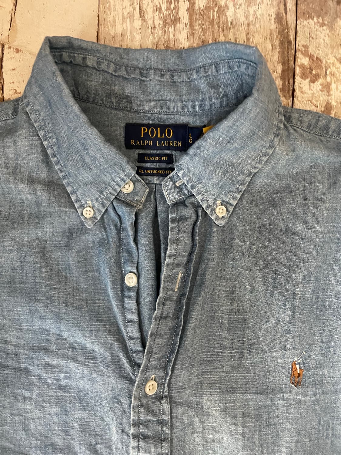 Polo Ralph Lauren Chambray Button Down S 상품이미지3