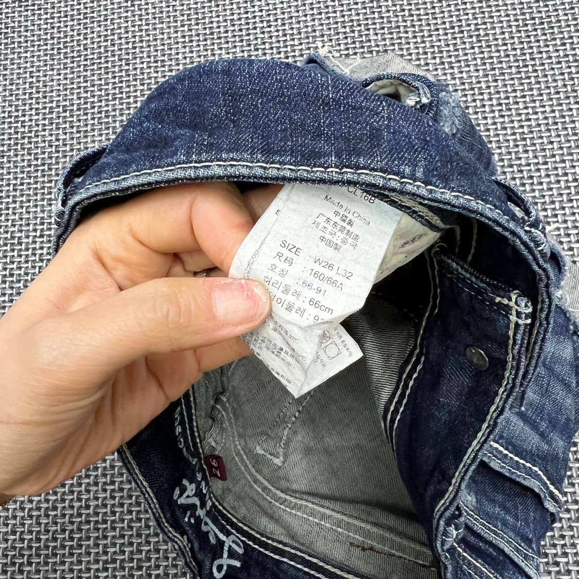 리바이스 워싱 데님 숏팬츠  상품이미지3