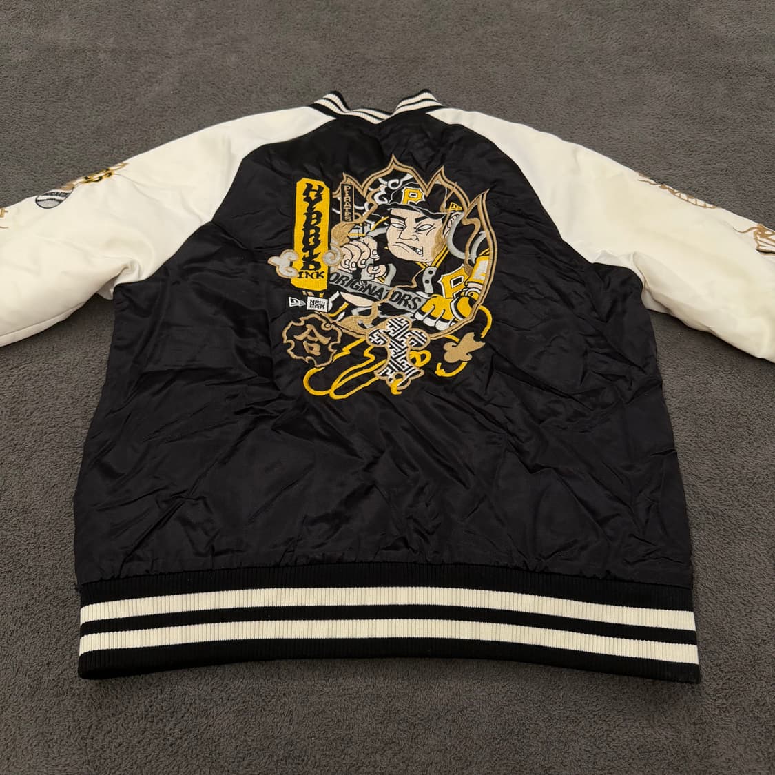 [정품/L] 뉴에라X하이브리드 빈티지 잉크 자수 스카쟌 자켓 상품이미지4