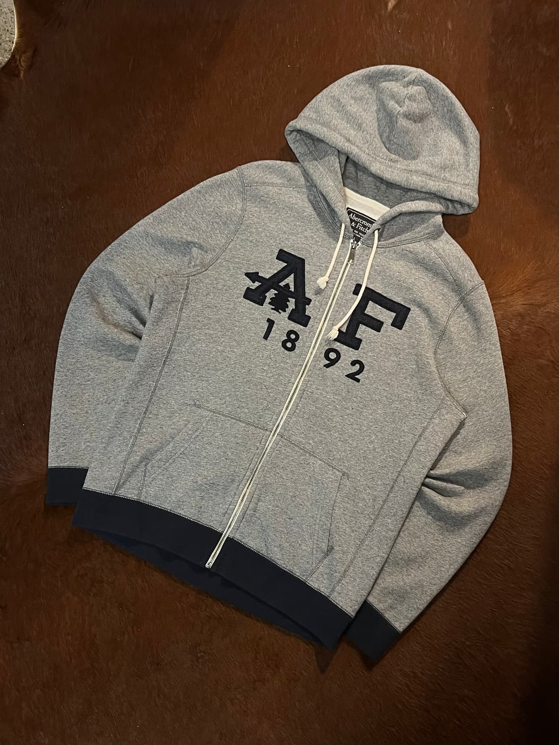 아베크롬비 로고 후드집업 상품이미지3