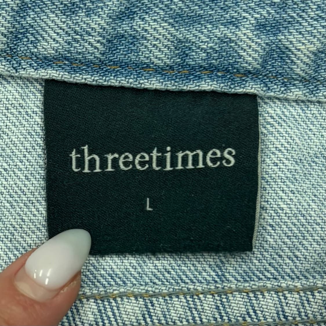 Threetimes 쓰리타임즈 데님 스커트 L 상품이미지8