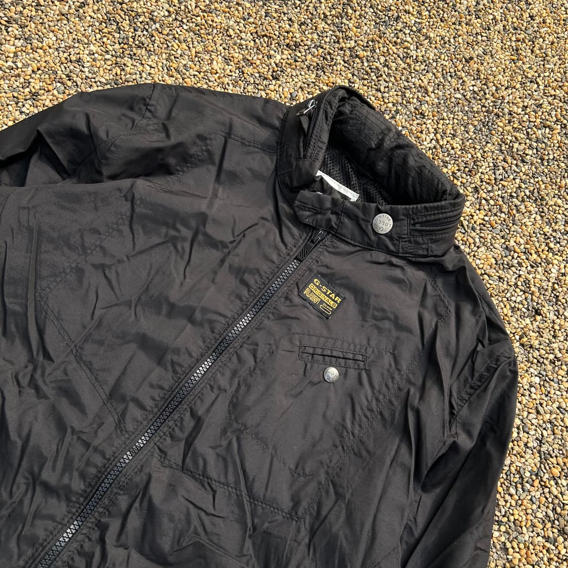 G-Star RAW 블랙 바람막이 자켓 상품이미지2