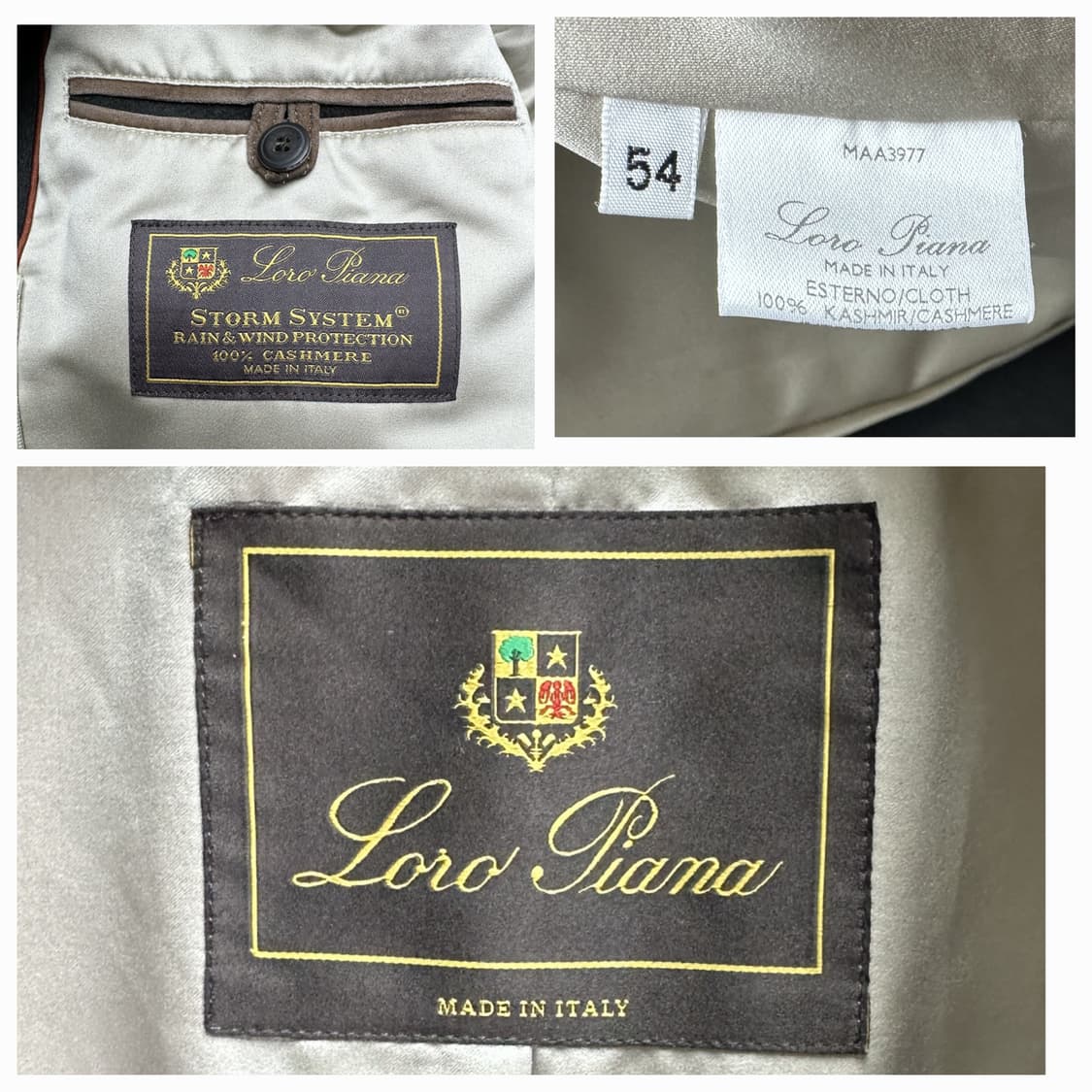 로로피아나 마틴게일 캐시미어100 코트 54(105~110) 민트급 판매 상품이미지7