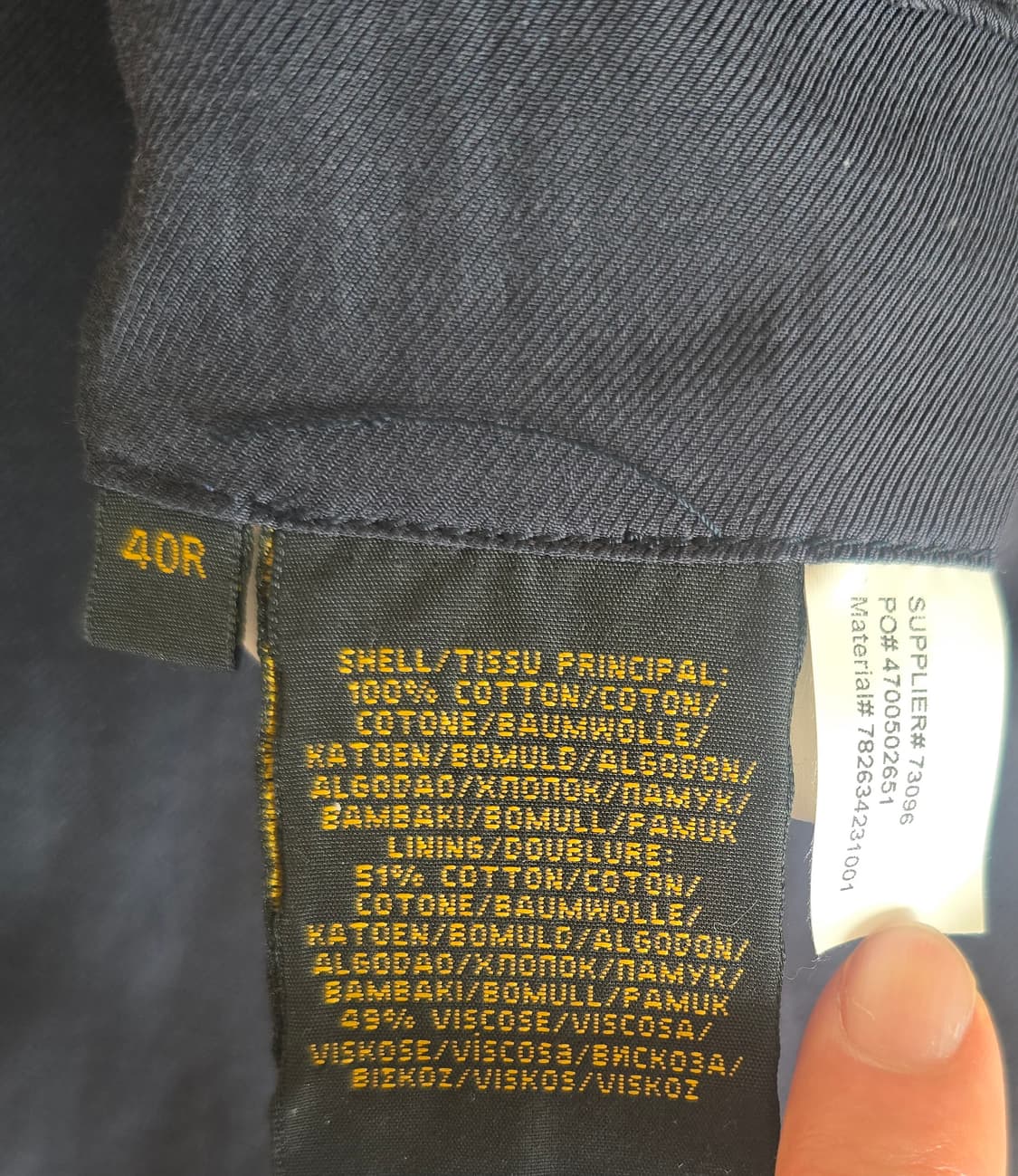RRL 테일러링 코튼 핀스트라이프 자켓 (Made in Italy 상품이미지8