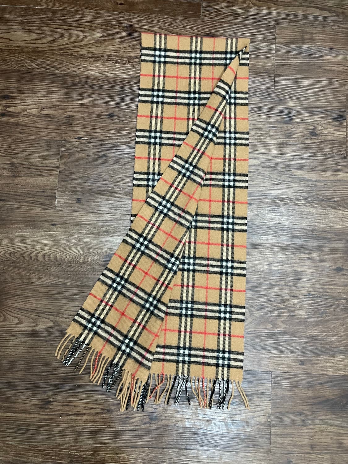 버버리 램스울 노바체크 머플러 목도리 베이지 상품이미지6