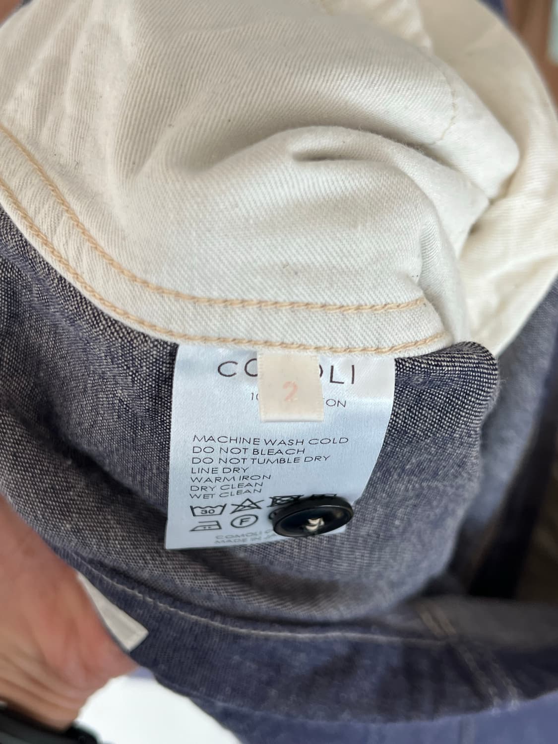 20ss comoli 코튼 데님 스트링 팬츠 2사이즈 상품이미지6