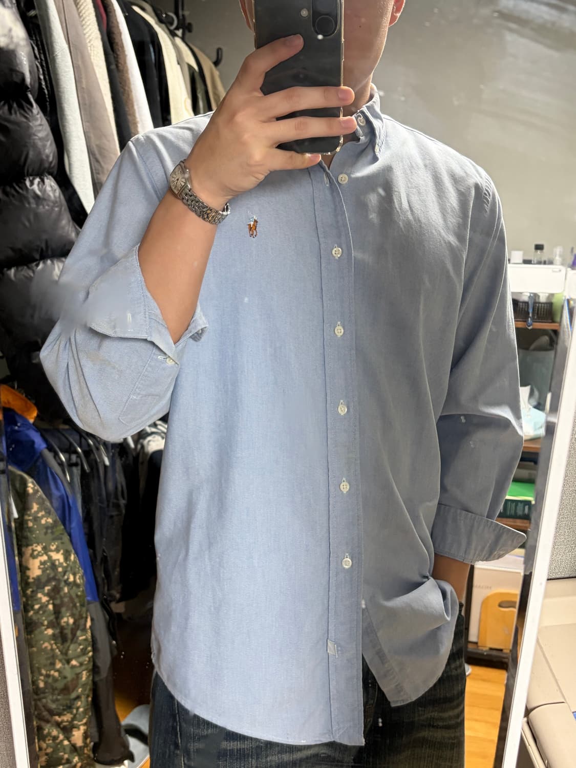 폴로 스카이블루 셔츠  상품이미지2