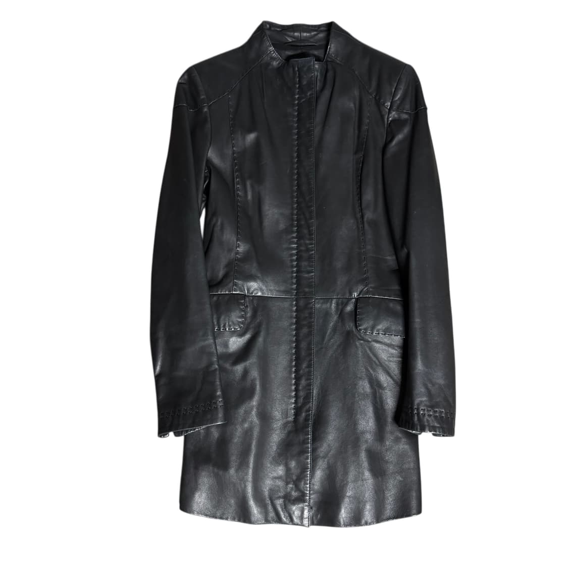 Emporio armani  lamb leather coat 상품이미지1