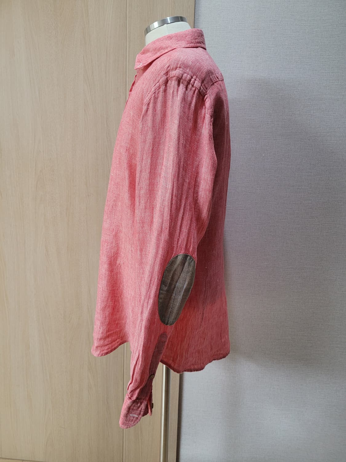 마시모두띠 Massimo Dutti 남자 린넨 셔츠 105 레드 상품이미지5