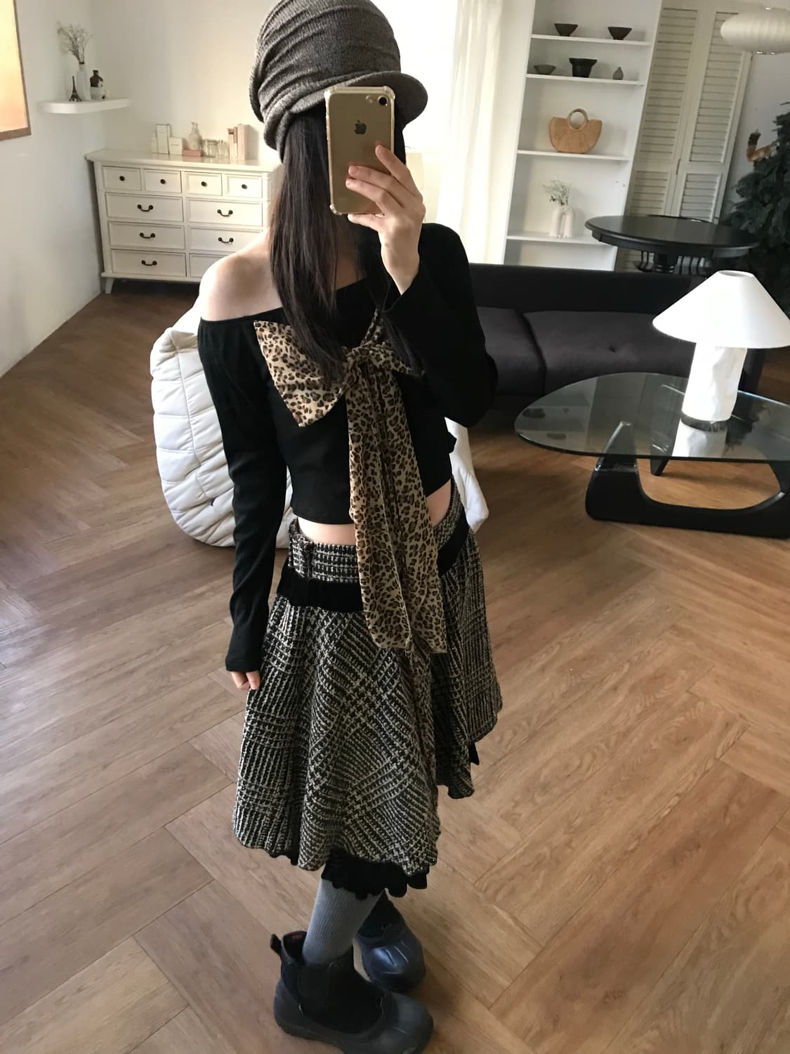 vintage tweed skirt 상품이미지2