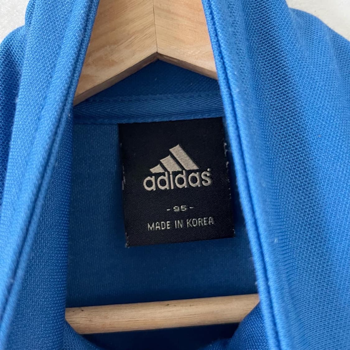 아디다스 블루 화이트 삼선 트랙탑 상품이미지8
