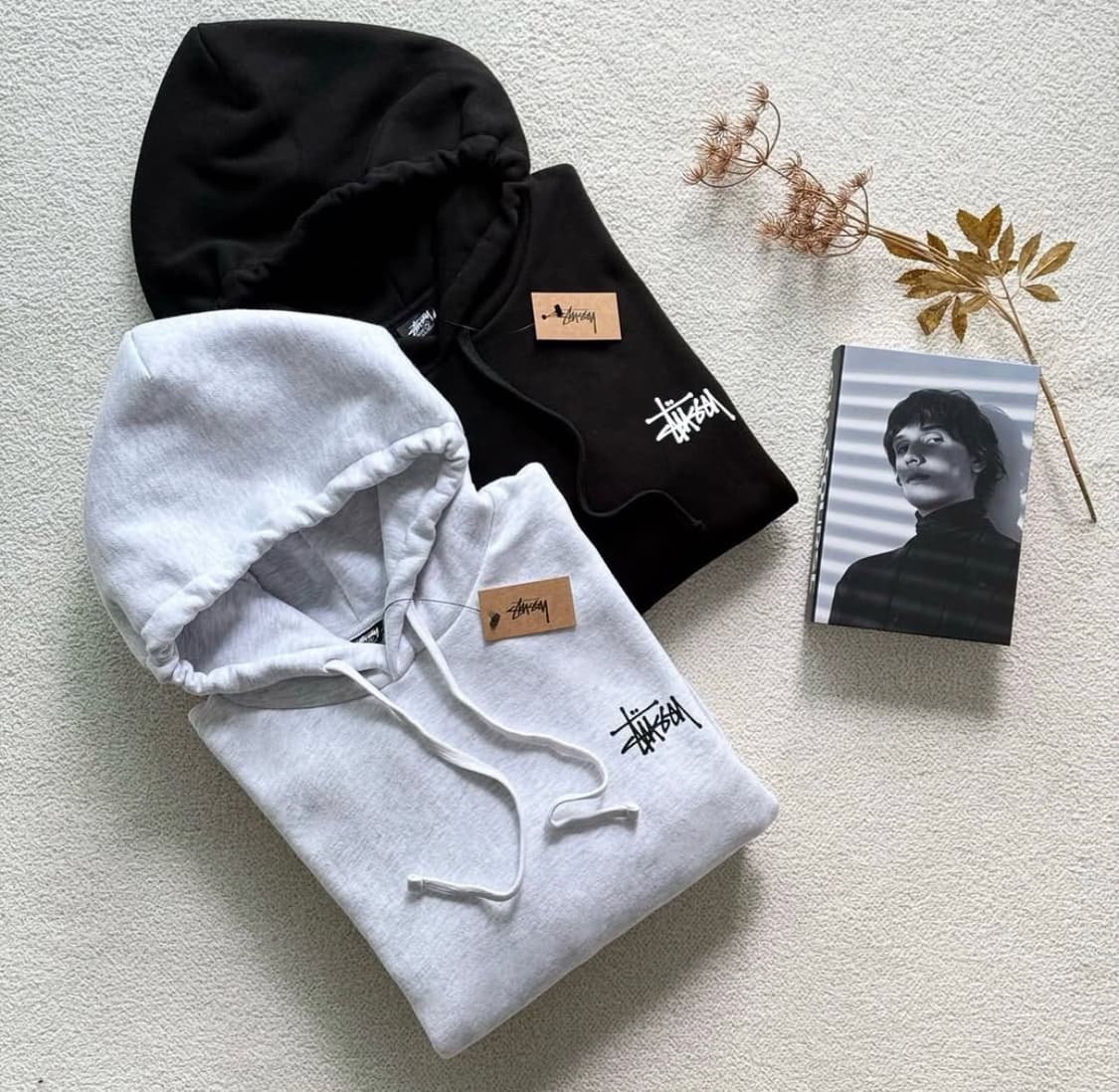 [새상품] 스투시 베이직 후드티(화이트/블랙) 상품이미지2