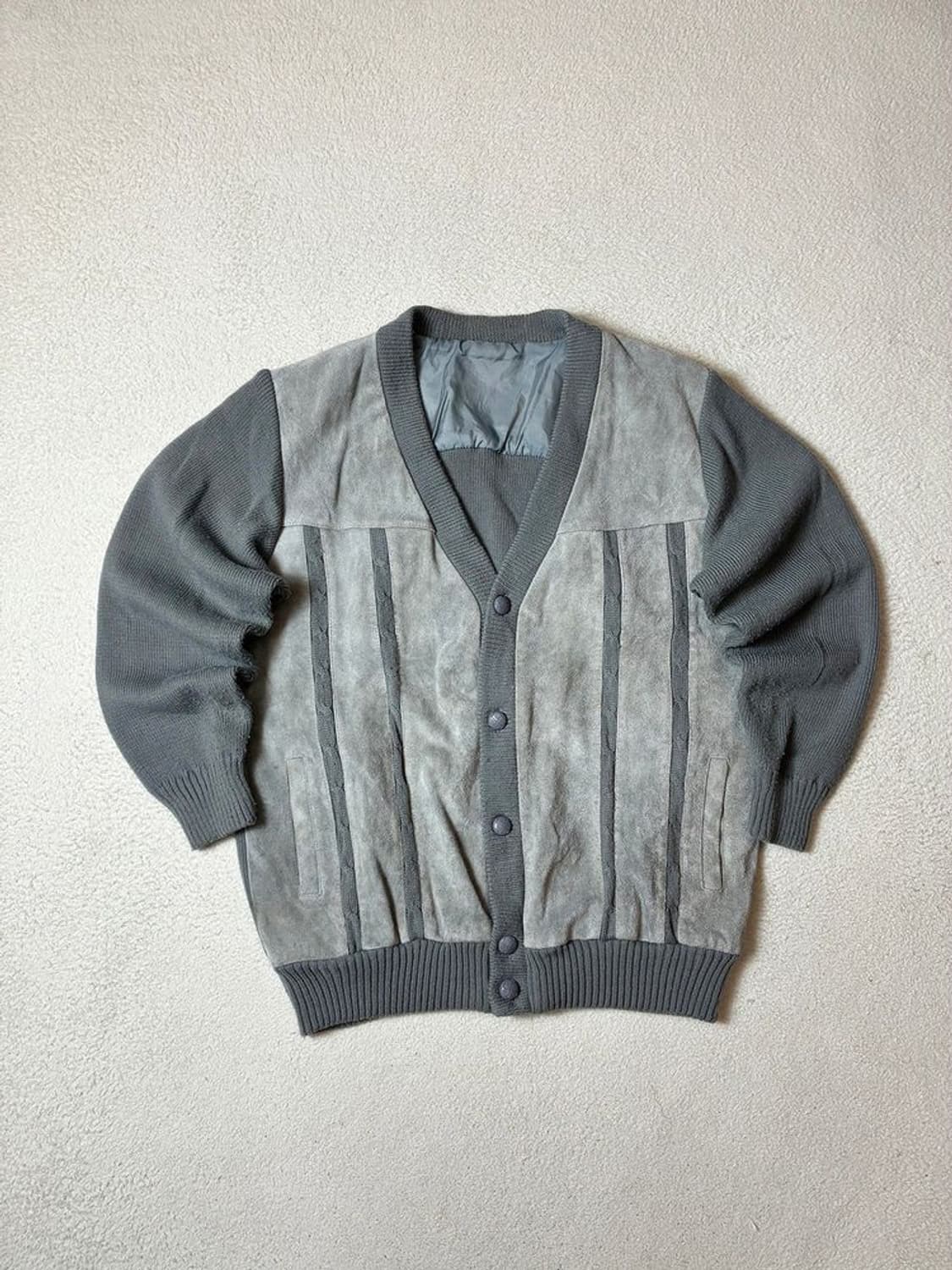 Selected 00's 스웨이드 니트 가디건 PN7858 상품이미지1