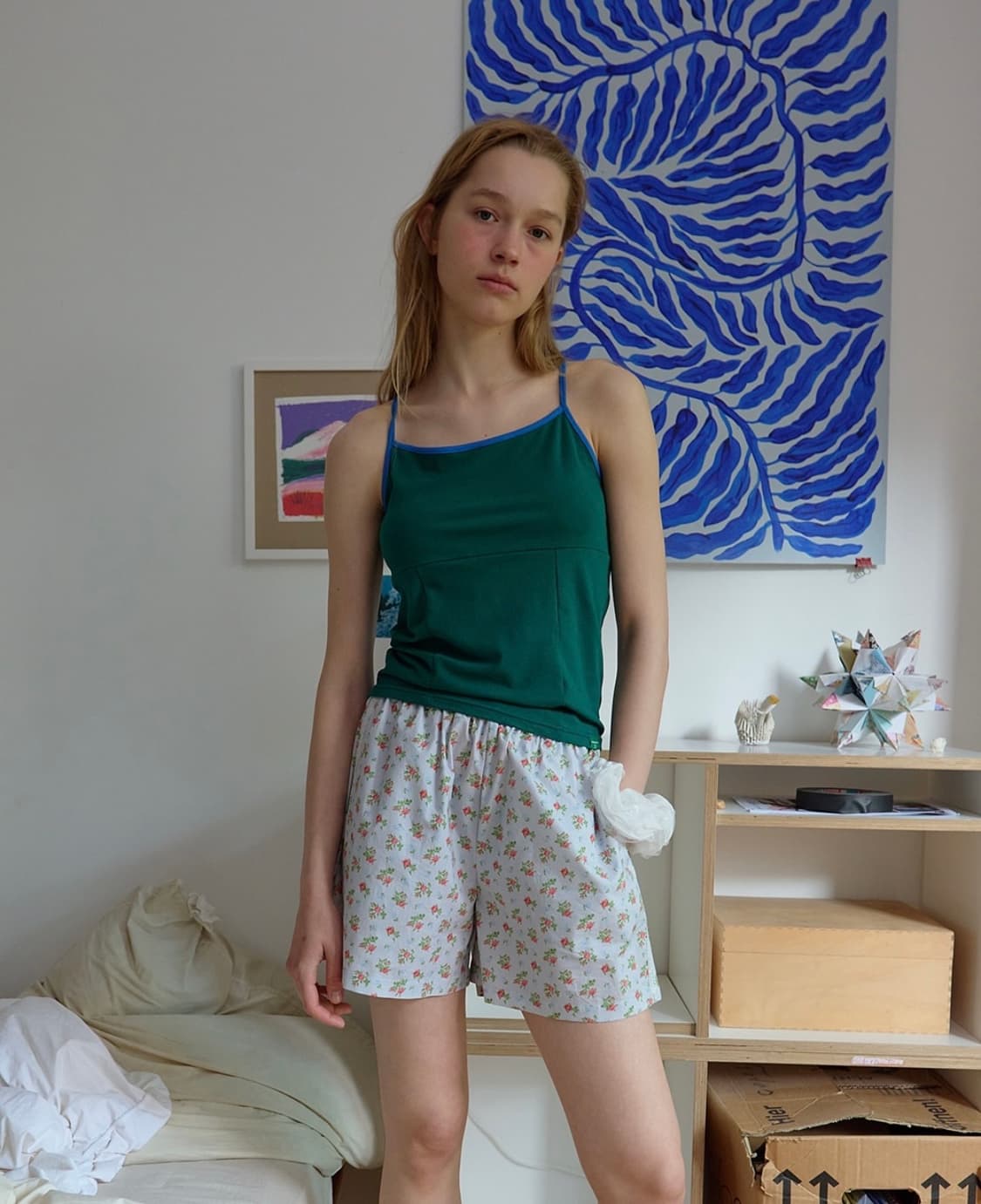 노컨텐츠 color block sleeveless green 상품이미지3
