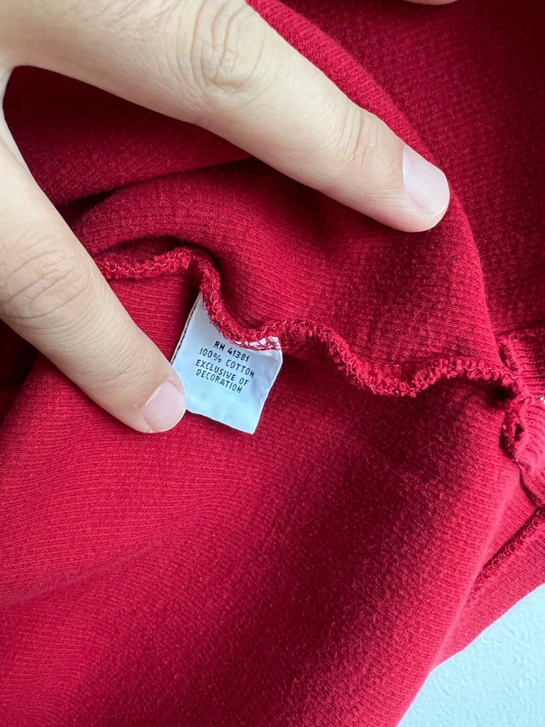 폴로 랄프로렌 레드 반집업 XL 상품이미지3